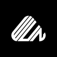 WUN letter logo creative design with vector graphic, WUN simple and modern logo.
