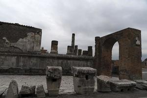 pompei ruins houses photo