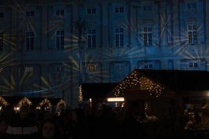 GENOA, ITALY - DECEMBER 22 2019 - Traditional Christmas market in De Ferrari Place photo