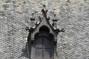 Prague dome caste building detail photo