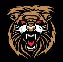 Tiger illustration. tiger logo ,art, icon , symbol, tiger line art colours vecto vector