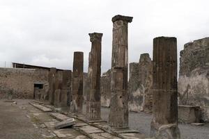 pompei ruins houses photo