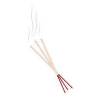 incense stick in cup cartoon vector. free space for text. vector