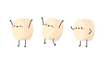 Tofu character design. Tofu vector. free space for text. wallpaper. background. vector