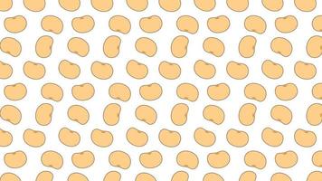 Soybean pattern vector. Soy bean on white background. wallpaper. vector