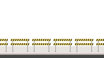 barricade block vector. fence vector. wallpaper. free space for text. vector