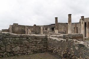 pompei ruins houses photo