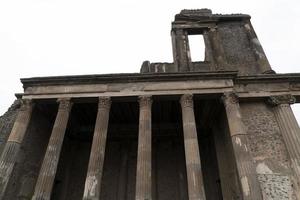 pompei ruins houses photo