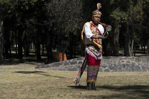 MEXICO CITY, MEXICO - JANUARY 30 2019 - The ancient dance of flyers los voladores photo