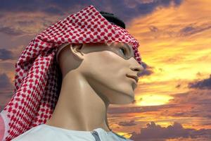 Arab mannaquin dummy man photo