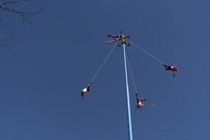 ciudad de méxico, méxico - 30 de enero de 2019 - la antigua danza de los volantes los voladores foto