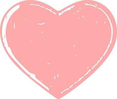 Pink Color Love Heart Shape vector