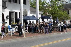 ST MICHALES, MD - USA - APRIL 26 2019 - the annual Wine tasting venue WineFest photo