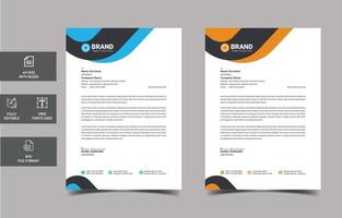 Letterhead Template  Design vector