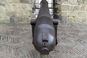 naples castle dell'ovo cannon photo