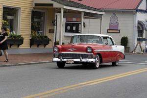 ST MICHALES, MD - USA - APRIL 26 2019 - VIntage car parade photo