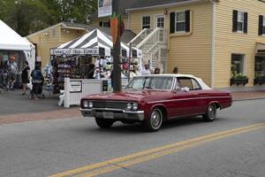 ST MICHALES, MD - USA - APRIL 26 2019 - VIntage car parade photo