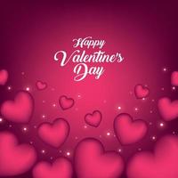 14 de febrero plantilla de redes sociales de tarjeta de felicitación del día de san valentín vector