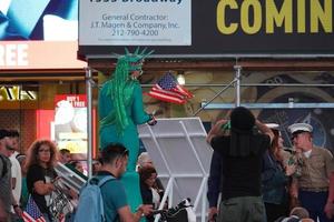 NEW YORK, USA - MAY 25 2018 - Times square full of people photo