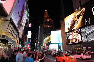 NEW YORK, USA - MAY 25 2018 - Times square full of people photo