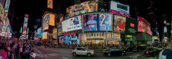 NEW YORK, USA - MAY 25 2018 - Times square full of people photo