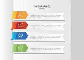 plantilla de diagrama de flujo infográfico vectorial con iconos y 5 opciones o pasos vector