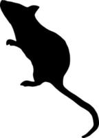 Mouse silhouette illustration. vector