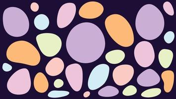 Cute Circle Shapes Background Pro Vector