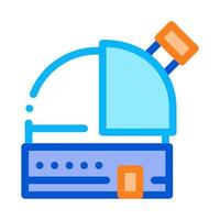 Observatory Telescope Icon Outline Illustration vector