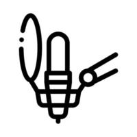 Microphone Host Device Icon Outline Illustration vector
