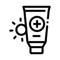 Solar Healthcare Gel Icon Vector Outline Illustration