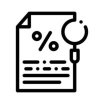 Study of Interest Related Documentation Icon Vector Outline Illustration