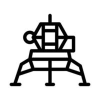 Manned Spacecraft Icon Outline Illustration vector