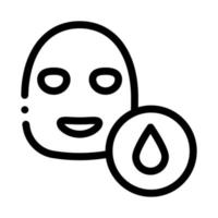 Facial Mask Water Drop Icon Outline Illustration vector