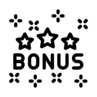 ilustración de contorno de vector de icono de logotipo de estrella de bonificación