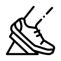 Pads Running from Low Start Icon Vector Outline Illustration