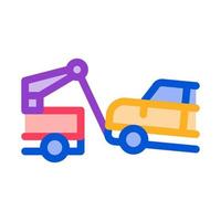 Escape Machine Truck Icon Vector Outline Illustration