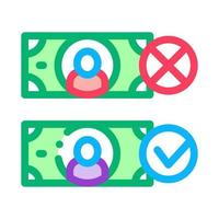 Money Currency Comparisons Icon Vector Outline Illustration