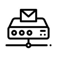 Messaging Digital Technology Icon Vector Outline Illustration