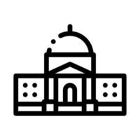 ilustración de contorno de vector de icono de congreso