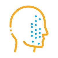 Face Part Scan Icon Vector Outline Illustration