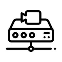 Digital Camcorder Icon Vector Outline Illustration