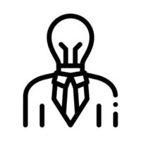 Savvy Man Icon Vector Outline Illustration