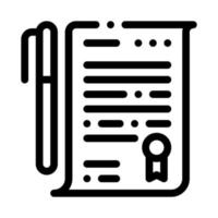 Document Icon Vector Outline Illustration