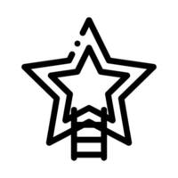 signo de estrella icono de talento humano ilustración vectorial vector