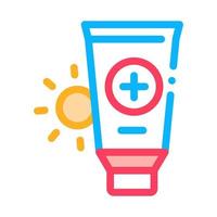 Solar Healthcare Gel Icon Vector Outline Illustration