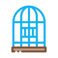 Parrot Cage Icon Vector Outline Illustration