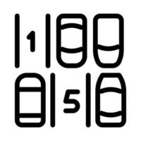 Parking Place Numbering Icon Vector Outline Illustration