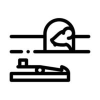 Mousetrap Icon Vector Outline Illustration