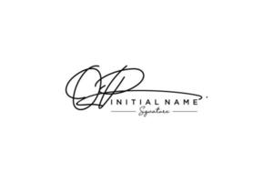 Initial QP signature logo template vector. Hand drawn Calligraphy lettering Vector illustration.